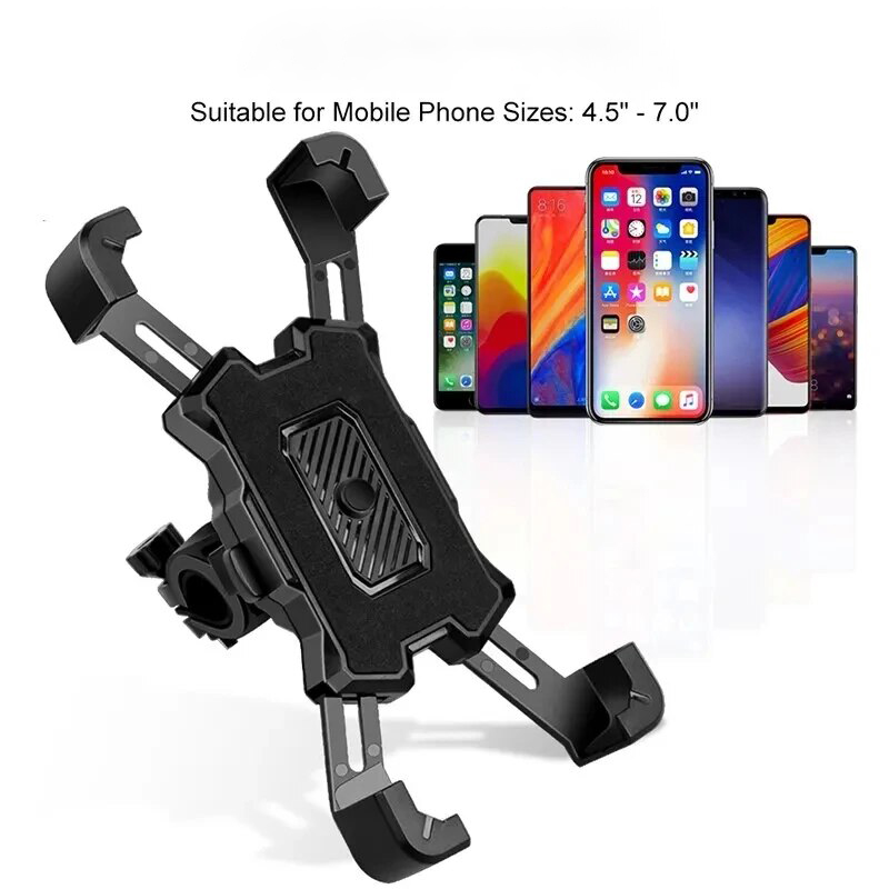 Nuevo 360 °   Soporte giratorio para teléfono de bicicleta para iPhone Xiaomi, soporte antideslizante para montar en bicicleta de montaña, Moto y motocicleta