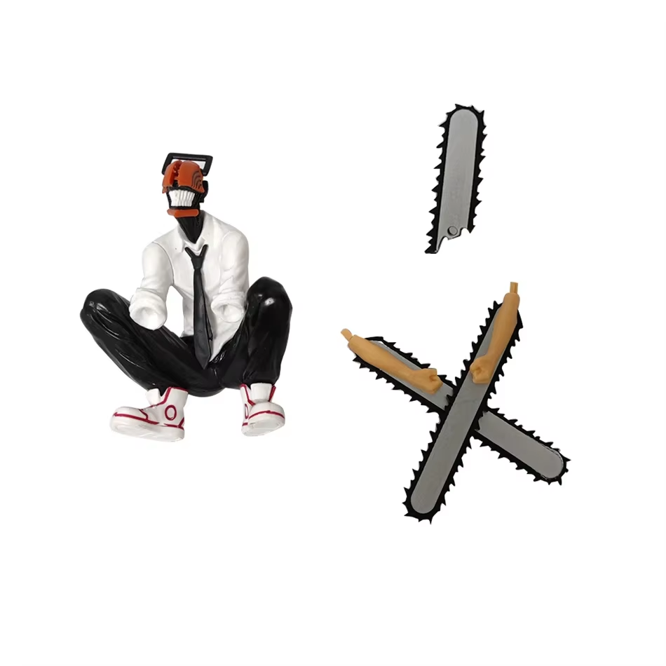 Homem de motosserra Denji Anime Figura Denji/Power Action Figure 1560 Motosserra Homem Denji Estatueta Adulto Modelo Colecionável Boneca Brinquedo