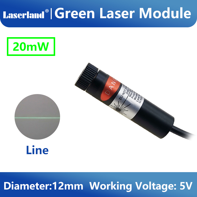 Green Laser Diode Module 20mW Dot Line Cross Projector for Alignment of Cloth Cutting Location