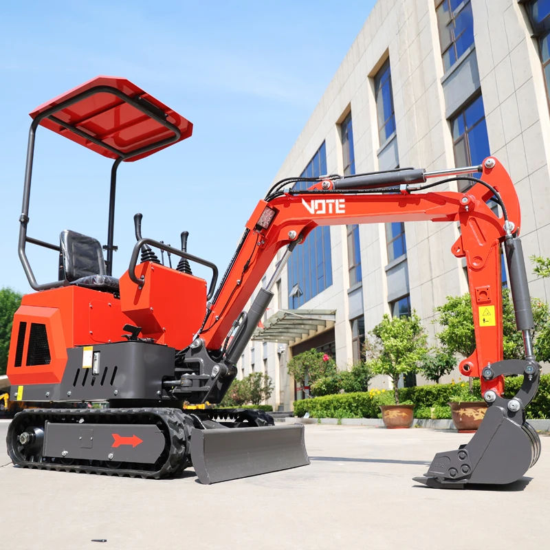 Agricultural Factory Mini Crawler Excavator 1T 2 ton 1000kg For Garden Low Price Mini bagger Machine Portable 1 Ton Small Bagger