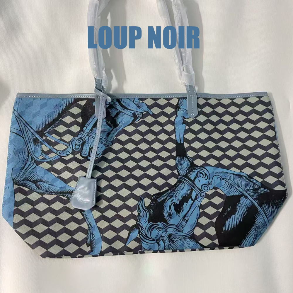 LOUP NOIR 2025 nuevo bolso de mano para mujer, bolso de marcas famosas de alta calidad, bolsos casuales, bolso negro de gran capacidad, bolsos de hombro para mujer