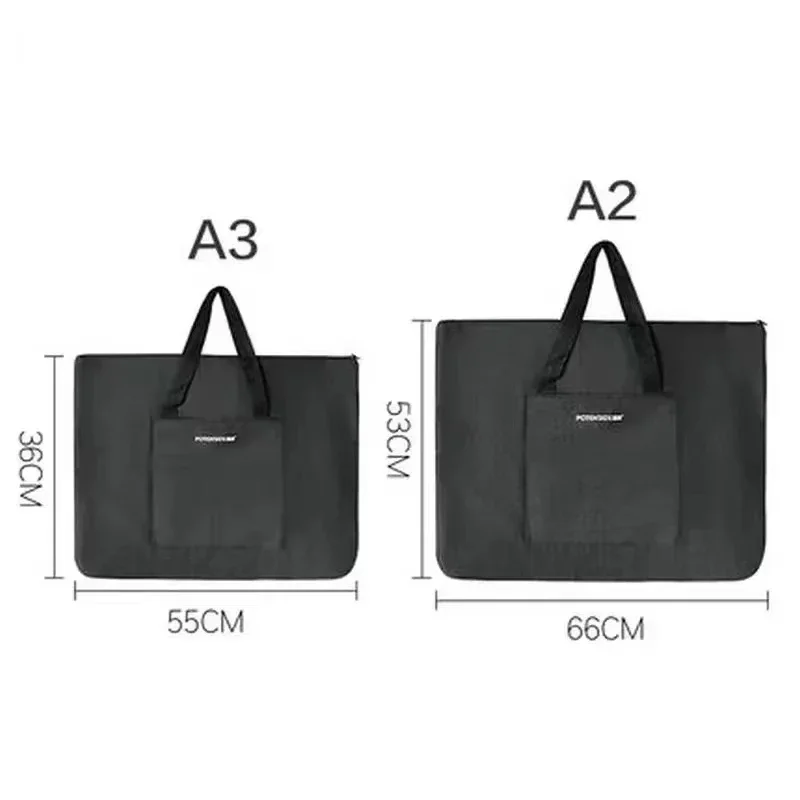 Portable Large Capacity Waterproof Canvas Art Bag A2 A3 Drawing Folder for Artists - Painting And Sketching Drawings Carrier