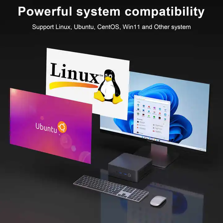 SZBOX Z68 Ryzen 7 6800H MiNi PC Windows 11 Pro 2*SO-DIMM DDR4 M.2 SSD PCIe3.0 USB3.2 WIFI6 BT5.2 Gaming Office Desktop Computer