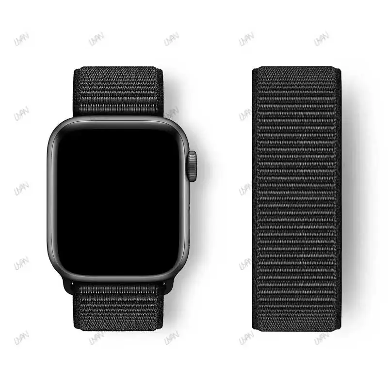 สายนาฬิกาไนลอนสำหรับ Apple Watch ขนาด 49 มม. 44 มม. 38 มม. สายรัดข้อมือแบบห่วง iWatch 10 9 8 7 6 5 se2 Ultra 2 45 มม. 44 มม. 41 มม. 42 มม.