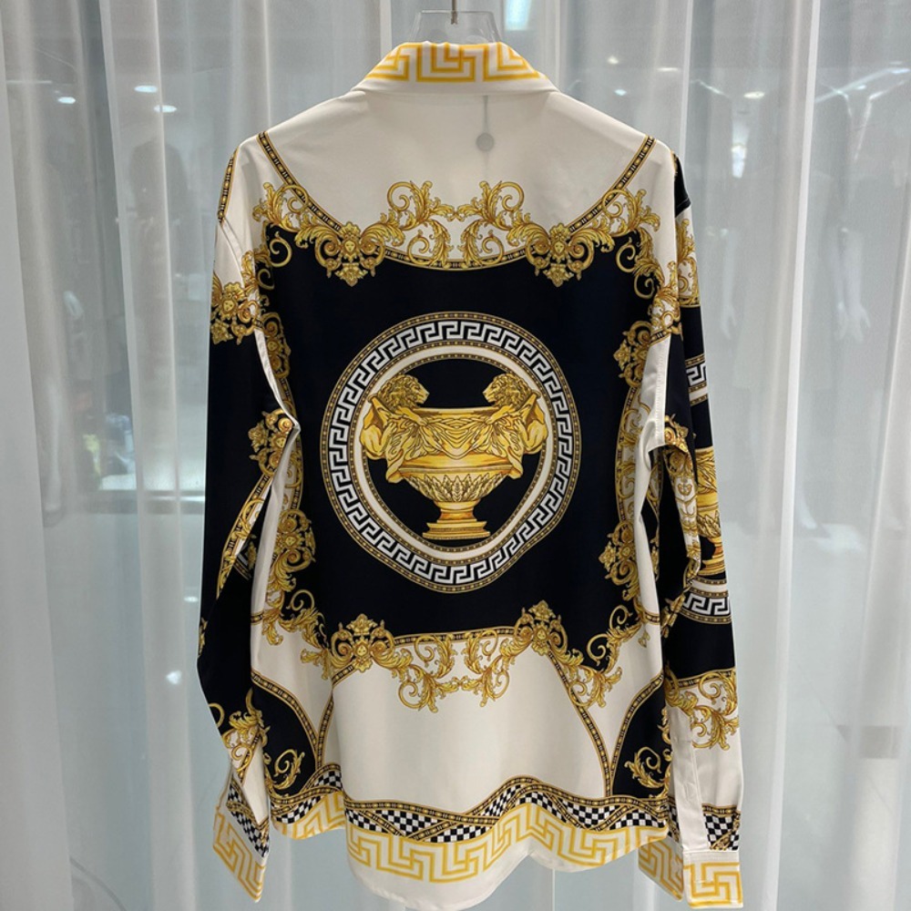 2023 New Autumn Fashion Youth Popular Digital Printing Men's Long Sleeved Lining