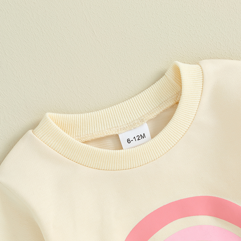 Lioraitiin-suéter de gran tamaño y pantalones largos para bebés, trajes de arcoíris de otoño e invierno, 3m-3 años, 2023-09-04