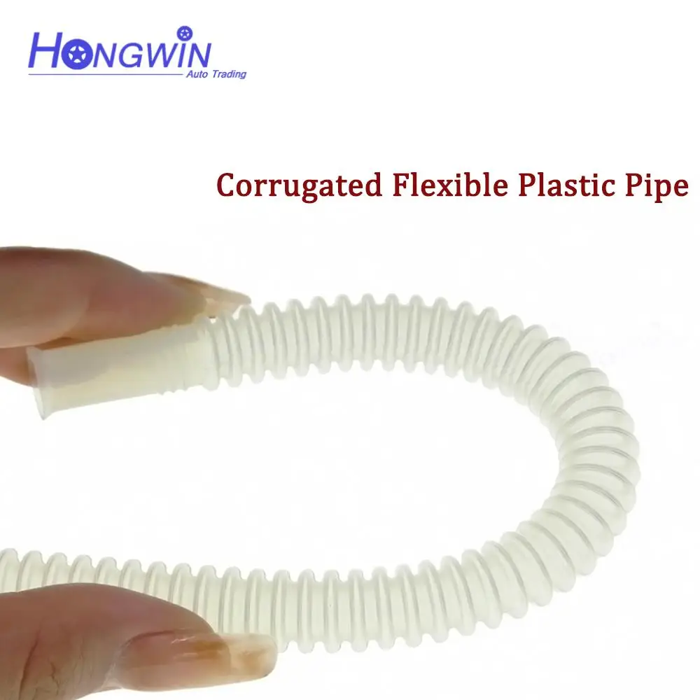 2 Cái/lốc PA11 ID8 OD10 15/20/25CM Màu Trắng/Đen Màu Nhựa Nylon Ống Lượn Sóng Ống cho Máy Bơm Nhiên Liệu