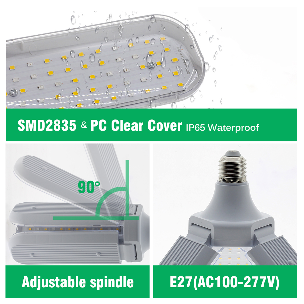 24W 36W 48W Có Thể Gấp Gọn LED Phát Triển Ánh Sáng Suốt E27 Vật Có Hoa Lớn Ánh Sáng Phytolamp Bóng Đèn Trong Nhà cây Hoa Cây Con