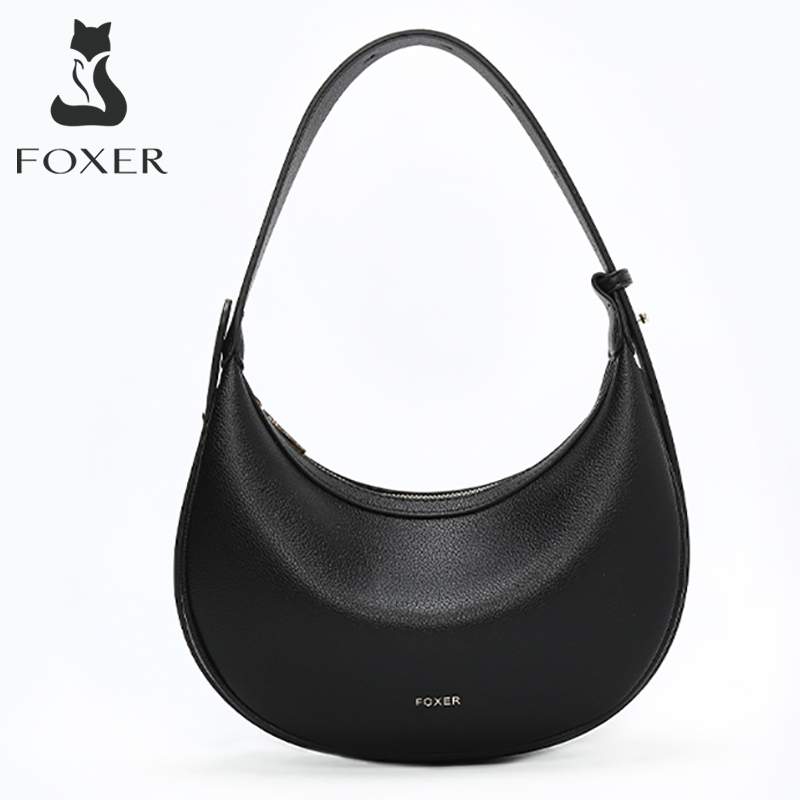 FOXER, bolso de hombro pequeño a la moda para mujer, bolso cruzado de invierno para mujer, bolso cruzado de media luna para axila, regalo perfecto para esposa 2025