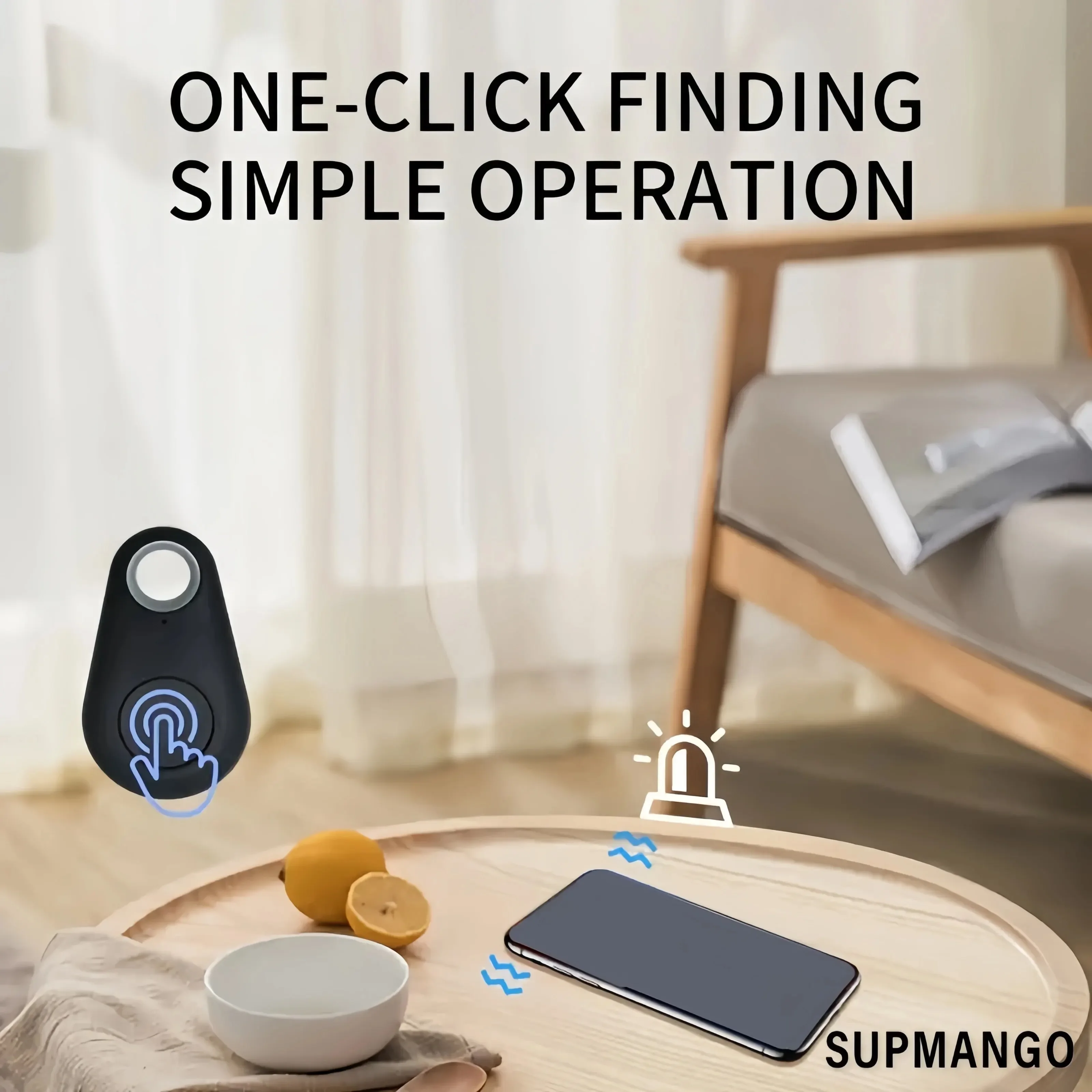 Mini rastreador de dispositivo anti-perda GPS para carteira e animal de estimação com posicionamento bidirecional compatível com smartphones Android como acessórios para animais de estimação