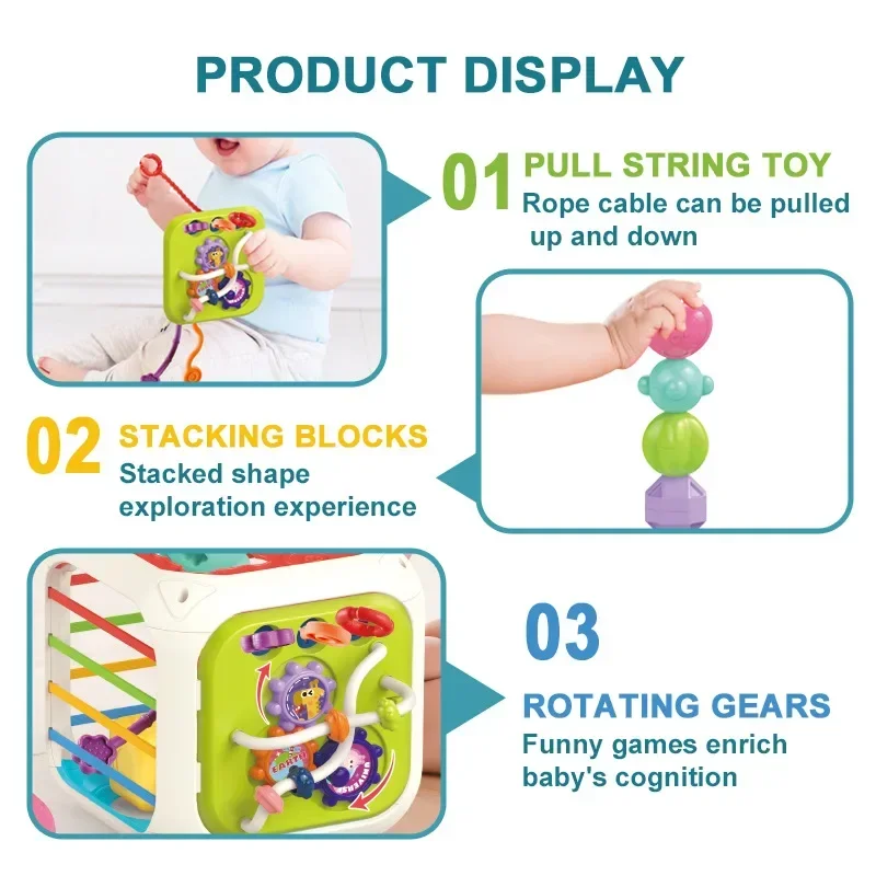 New Colorful Shape Blocks Sorting Game Baby Montessori Learning Educational Toys For Children Bebe Birth Inny 6 12 Months Gift