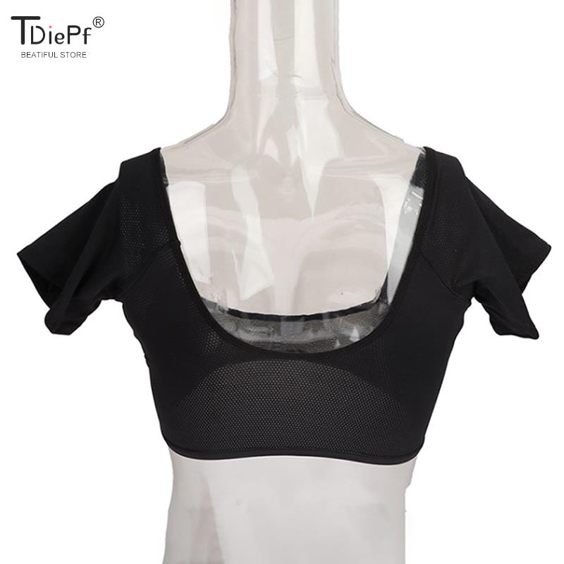 女性のための汗を吸収するためのTシャツの形をしたパッド,洗える,汗を吸収する,脱臭パッド