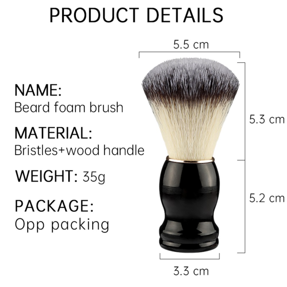 Professional Shaving Brush Boar Bristle & Wood Handle | Men's Grooming Kit,Barber Lather Tool, Facial Cleansing for Shaving Soap