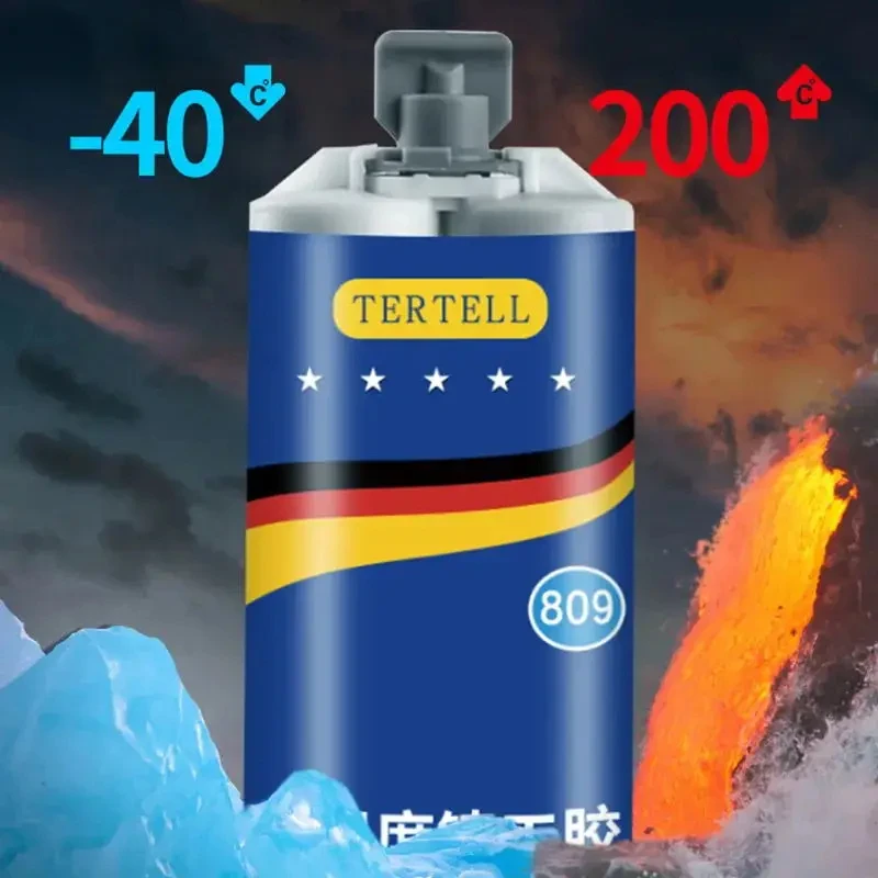 50/100ml โลหะซ่อมวาง 2 In1 อุตสาหกรรม AB Caster กาวทนความร้อน Sealant เย็นเชื่อม Strong Defect ตัวแทนซ่อมกาว