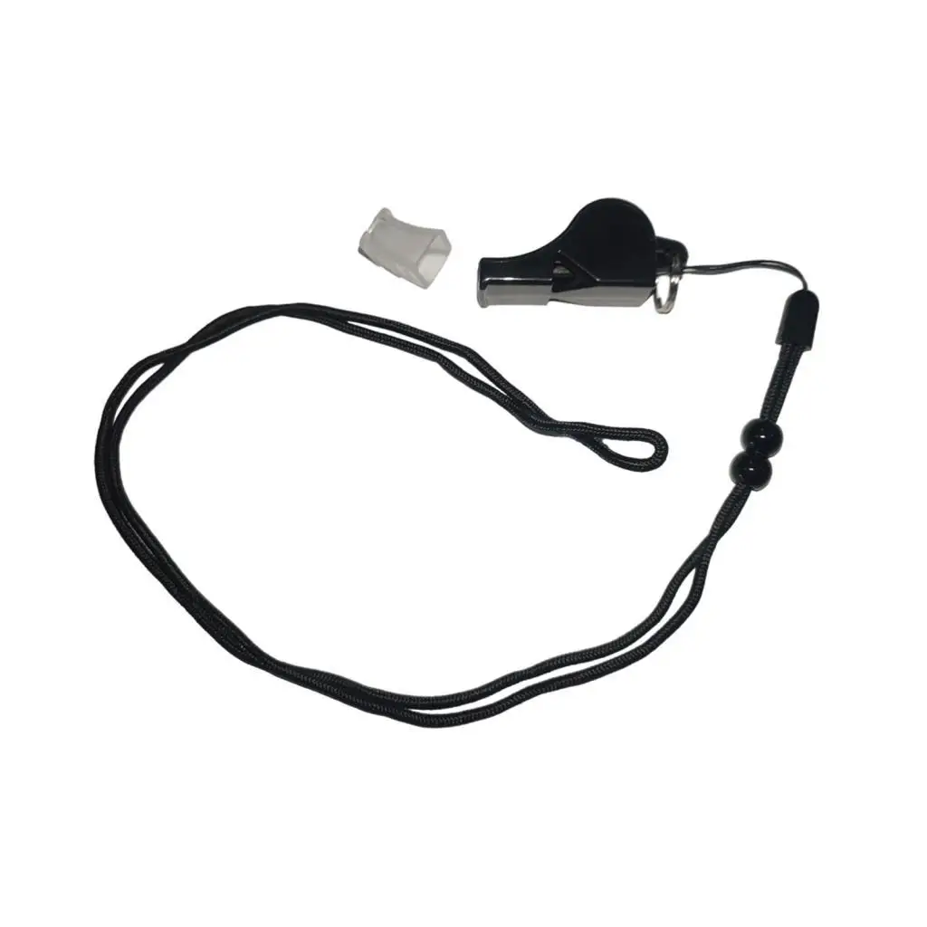 Silbatos de árbitro deportivo, silbatos con cordón para deportes, emergencias,
