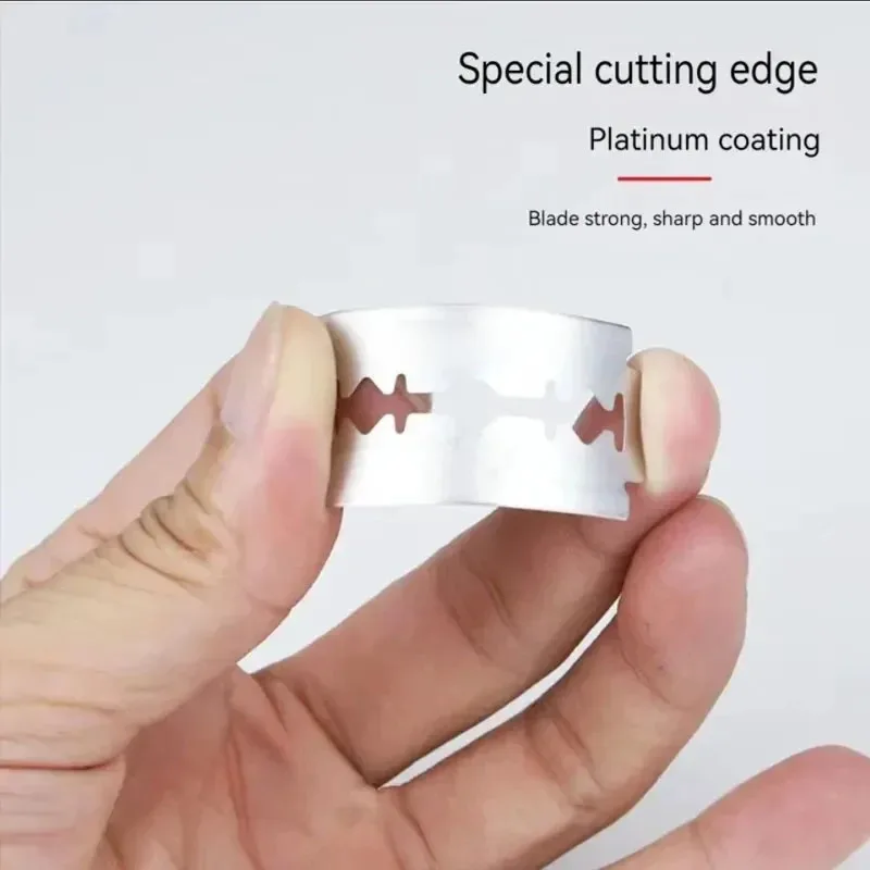 10PCS Razor Blade Stainless Steel Scraper Cleaning Without Rusting Compact And Portable Head Shavers For Bald Men For Home