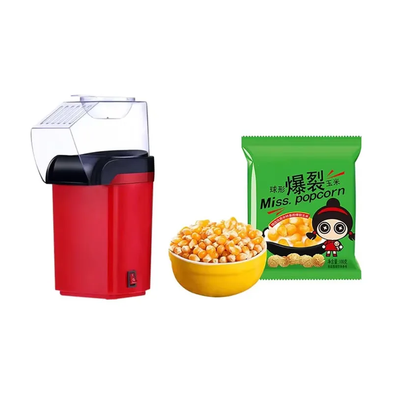 Mini macchina per popcorn, piccola attrezzatura domestica elettrica per bambini, macchina per popcorn completamente automatica riscaldamento e consegna veloci