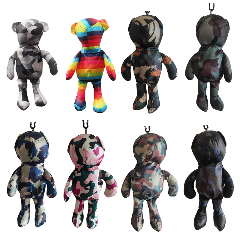 ECO Silver Coated Bear Baumwollfüllung, wasserdichte Tragetasche, hochwertige, wiederverwendbare Einkaufstasche aus Baumwolle mit hoher Kapazität, Einkaufstasche