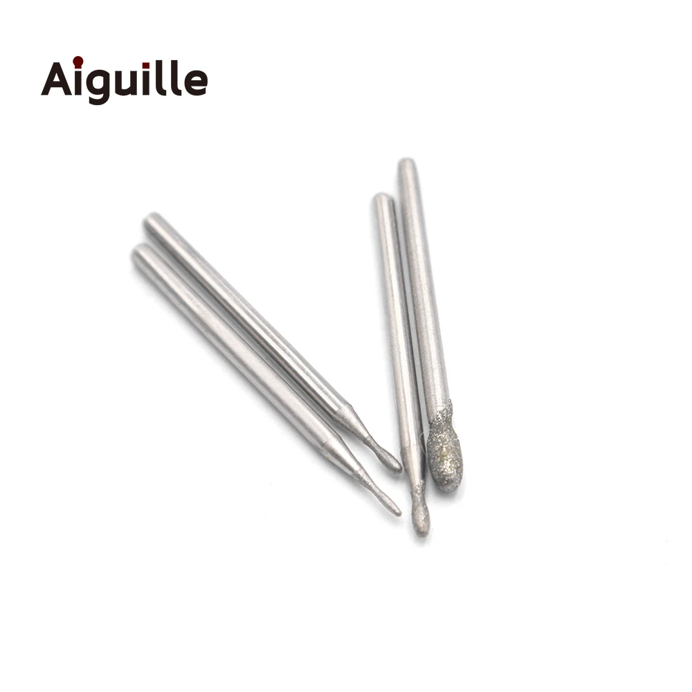 20pcs Shank 2.35mm G Type 120# Diamond Grinding Burr 1-6mm Teeth Grinding Bits Diamond Point Grinding Point die grinder/dremel