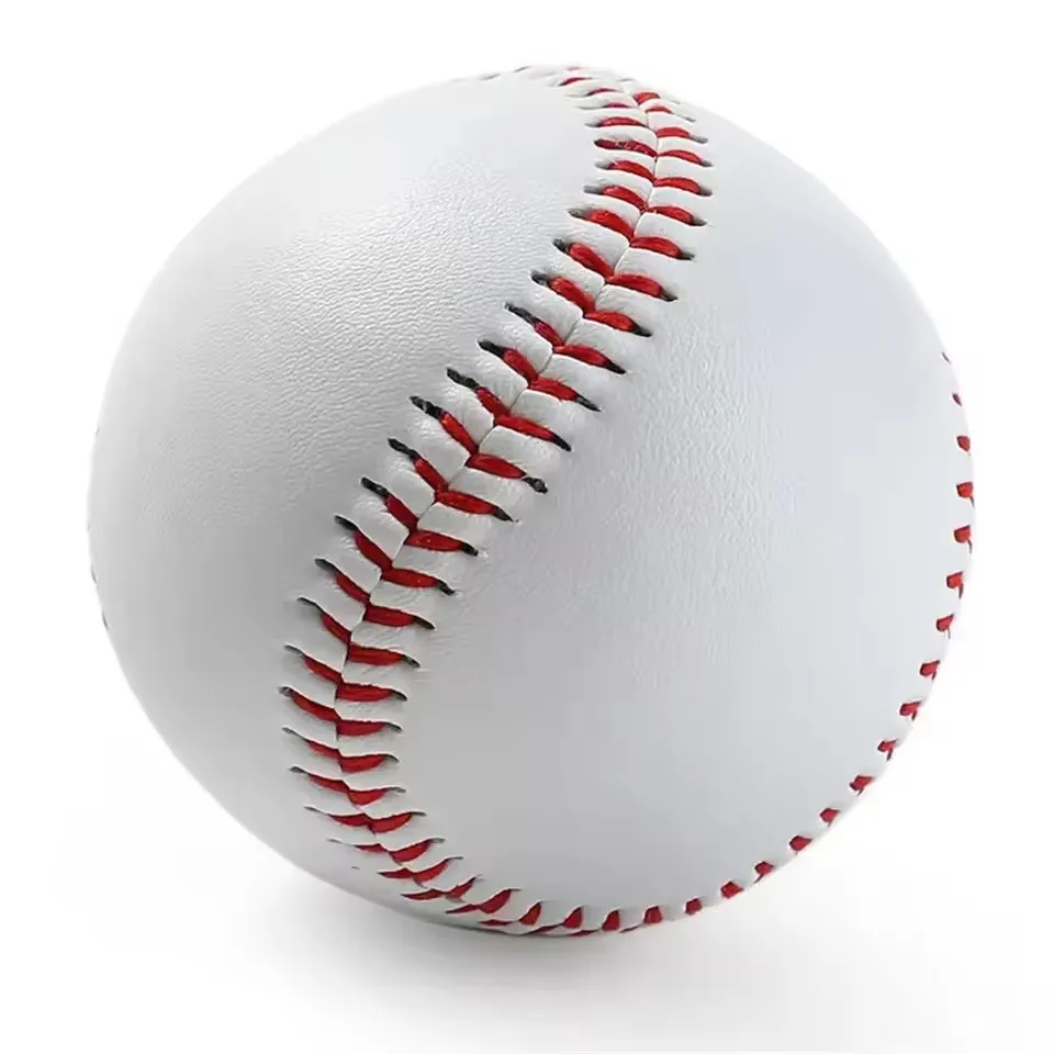 Baseball Nr. 9Softball Hardball Training Handgefertigte Bälle Fitnessprodukte Weiß Sicherheit Kinder Baseballs Herren Übungsteamspiel