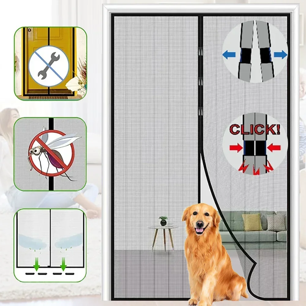 1 Magnetic Mosquito Net Magnetic Window Curtain Insulated Mosquito Curtain Living Room Mosquito Net Gauze Door Window