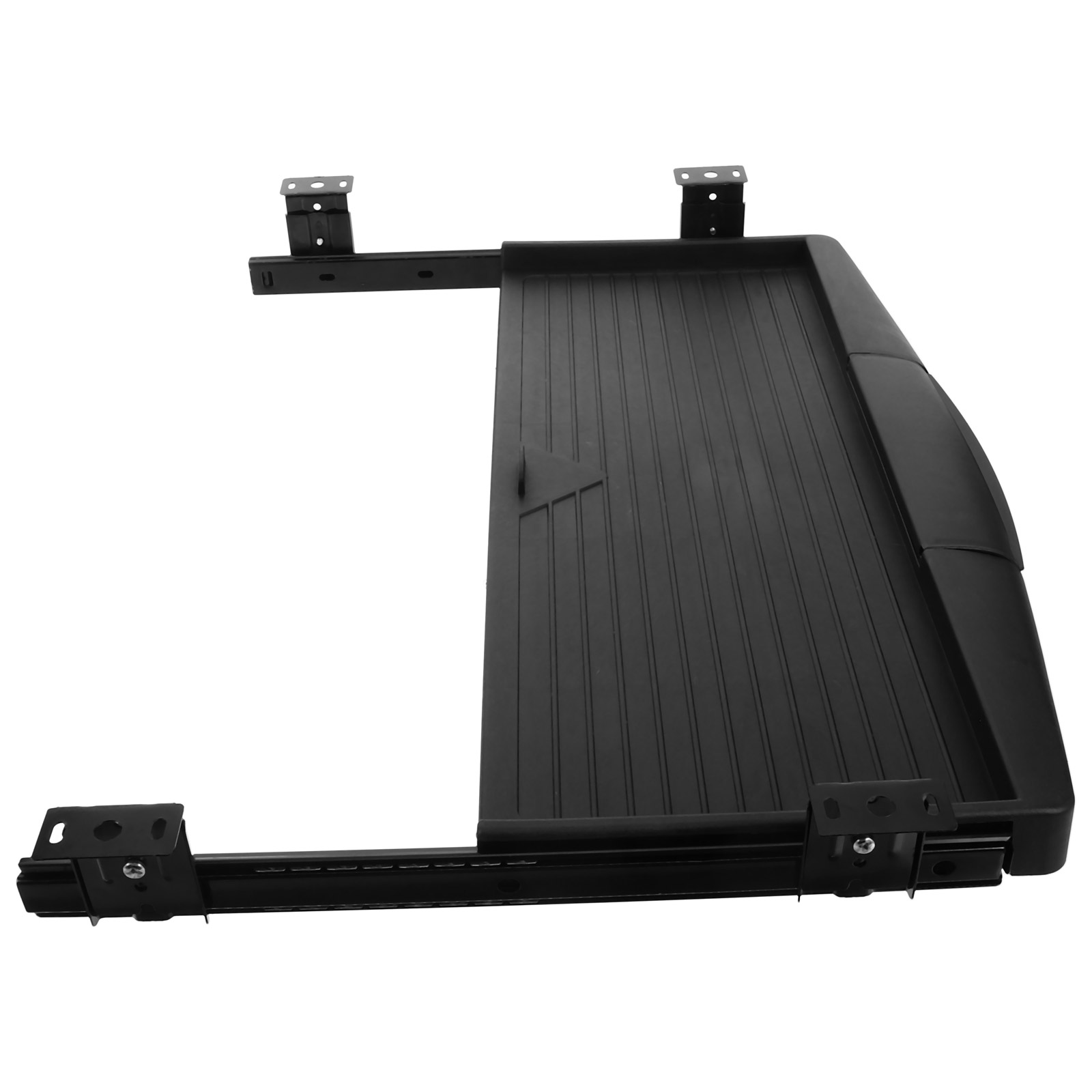 Bandeja de teclado ajustável preta estilo gaveta mesa de computador ganizer caneta caixa rotativa mouse pad placa de armazenamento sob solução de mesa