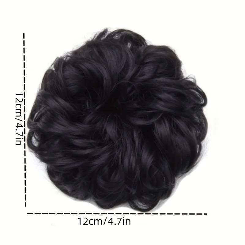 Coque de cabelo donut updo com corda elástica para cabelo - extensões de cabelo sintético para aparência natural, acessórios de cabelo para uso diário