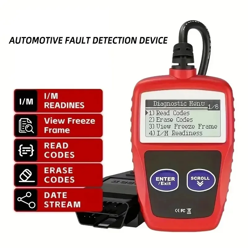 1 pc instrumento de diagnóstico de falhas de carro obd2 códigos de falhas claras ferramentas de digitalização de diagnóstico versão universal