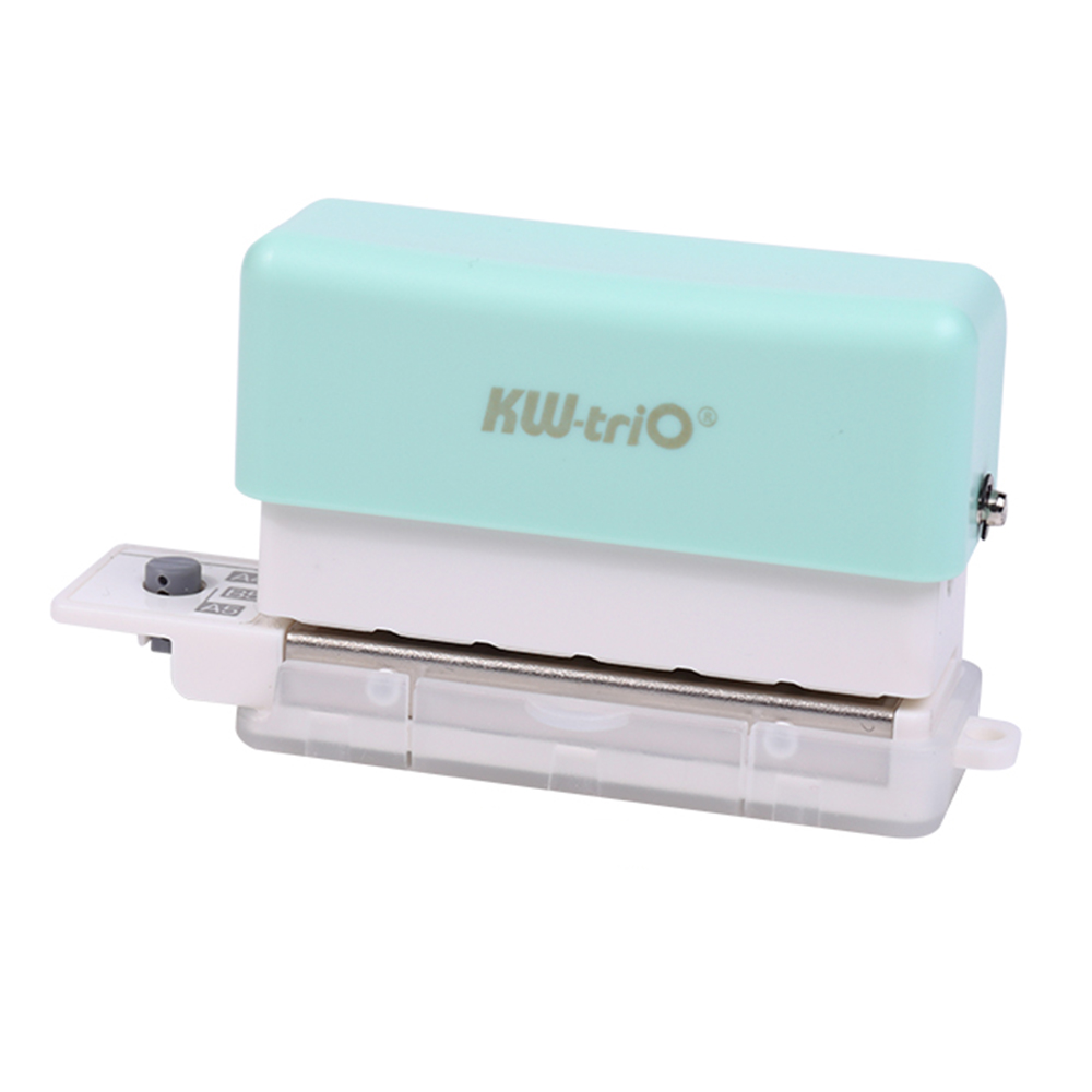 KW-triO-Jolie çon à papier à 6 trous, déterminer le mini perforateur, support multiple, perforation de 20/26/30 trous, ouverture de 5.5mm pour ordinateur portable A4, A5, B5