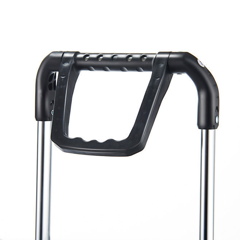 Folding carrinho com haste telescópica, liga de alumínio, leve, Step Climbing Trolley, portátil, grande capacidade, carrinho de mercearia, 35L