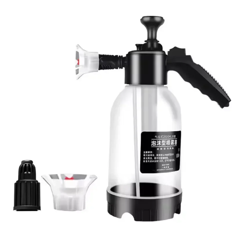 1/2 Uds 2L bomba de mano rociador de espuma lavadora neumática espuma de nieve botella de Spray de lavado de coches de alta presión para limpieza del hogar del coche