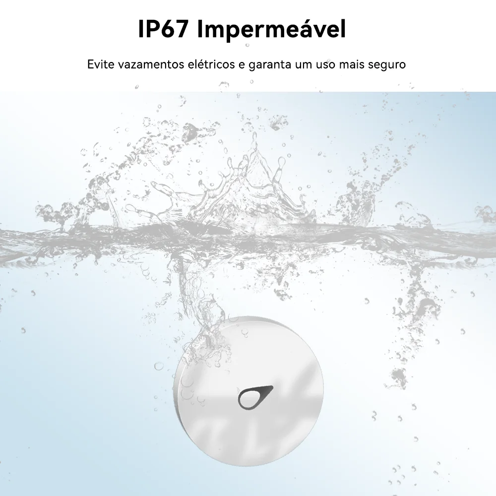 Meian ZigBee Sensor De Vazamento De Água Imersão Sensor De Alarme Tuya De Segurança Wifi Detector De Vazamento De Água Alerta À Prova D 'Água Smart Home