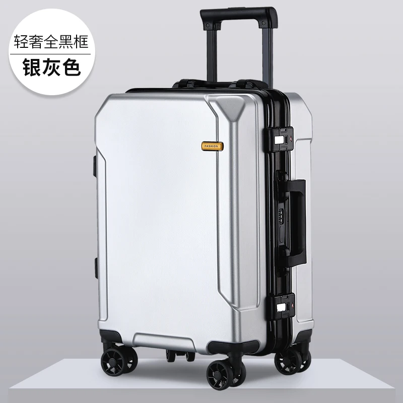 ใหม่แฟชั่นกระเป๋าเดินทางรหัสผ่านหนารถเข็นกระเป๋าเดินทาง20/25นิ้วมูลค่ายี่ห้อกระเป๋าเดินทางสำหรับบุรุษและสตรี