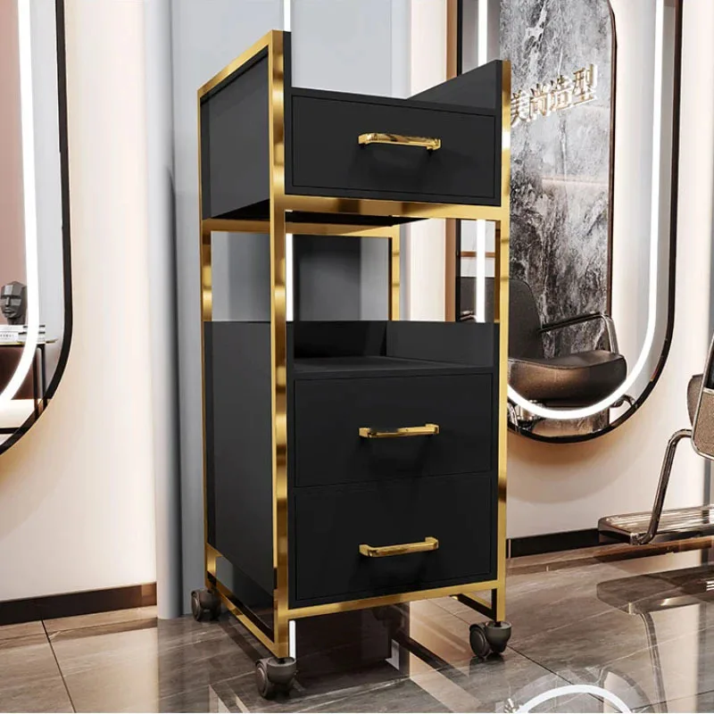 ร้านตัดผมพิเศษSalonรถเข็นตู้เครื่องมือร้านทําผมMulti-Functional Storage Rackลิ้นชักร้านตัดผมเสริมรถเข็น
