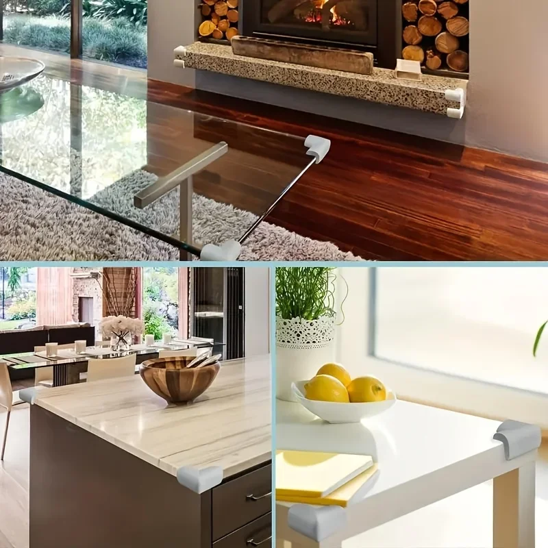 10 pçs canto de segurança do bebê casa cantos borda macia toddle proteção de segurança infantil protetor de móveis guardas de mesa capa