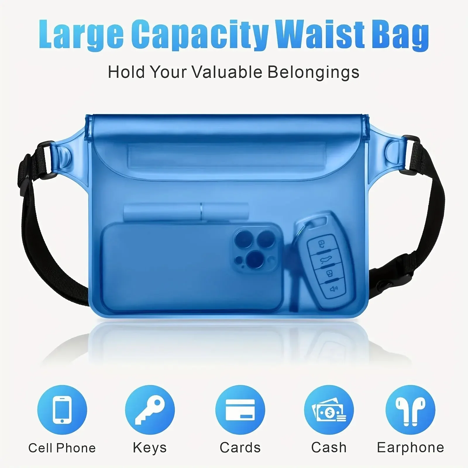 Bolsa de almacenamiento de teléfono móvil impermeable para natación, Rafting y buceo, mantén tu teléfono seguro y seco