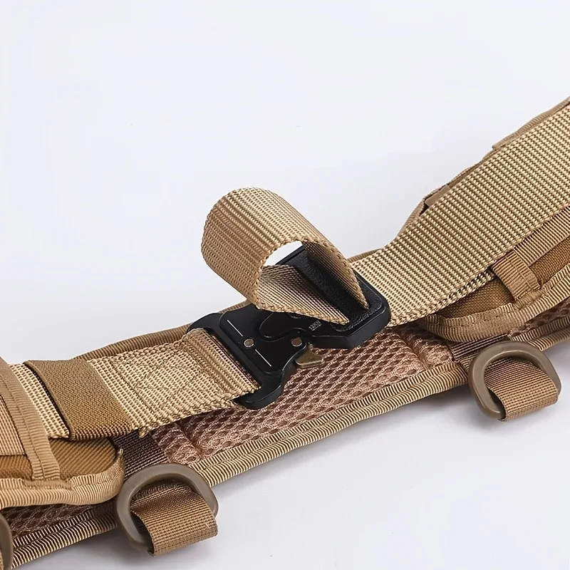 MOLLE Cinturón táctico ajustable de liberación rápida duradero para entrenamiento Cs Diseño unisex elegante Perfecto para combatir todo tipo de clima