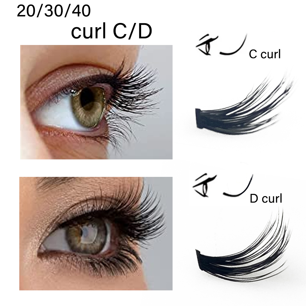 1 caja de gran capacidad 60 mechones extensiones de pestañas 20D 0,07mm C curl pestañas de visón pestañas individuales estilo natural envío gratis
