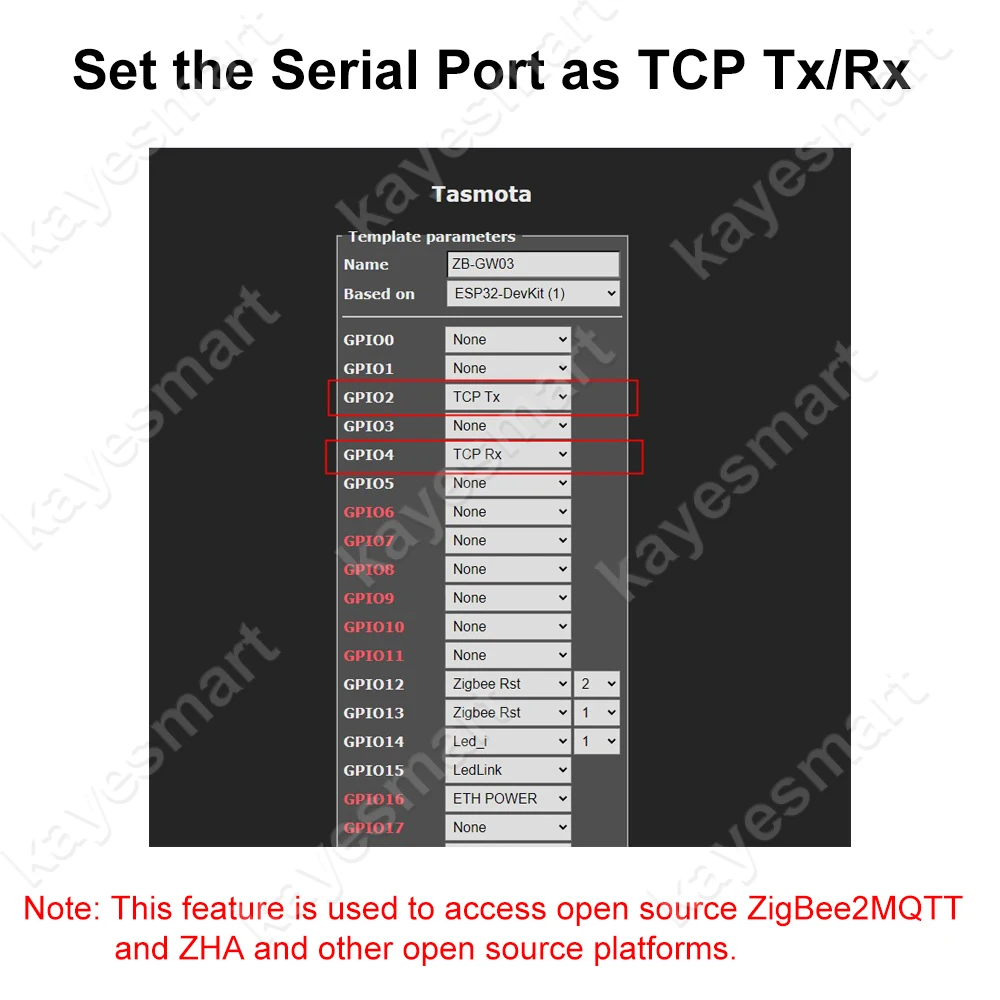 Smart Home ZigBee 3,0 Hub de enlace con cable RJ45 puente Ethernet TASMOTA MQTT Firmware funciona con el asistente doméstico MQTT Zigbee2MQTT