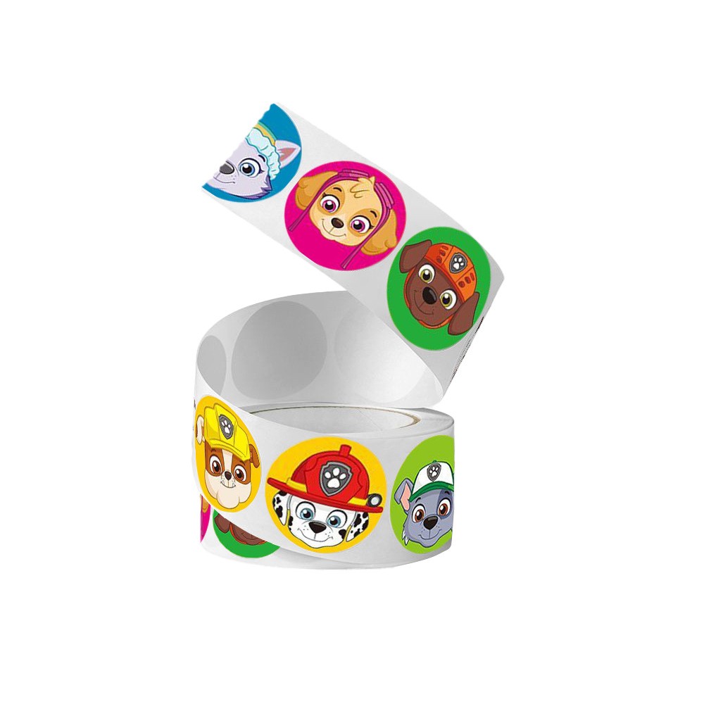 パトロール-子供向けの漫画の足パトロールステッカー,文房具,学用品,報酬ステッカー,子供のおもちゃ,ギフト,500個