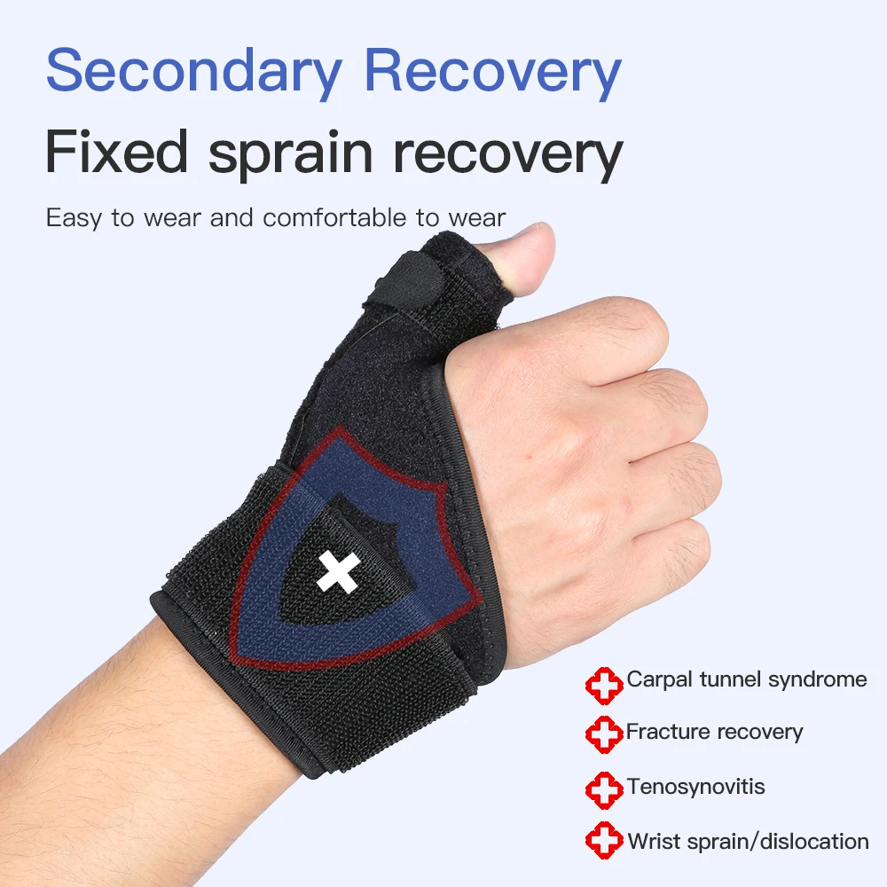 1PC Splint แบบยืดหยุ่นข้อมือ Thumb Support BRACE สําหรับ Tendonitis โรคข้ออักเสบ Breathable Thumb Protector GUARD เหมาะกับมือขวาและซ้าย