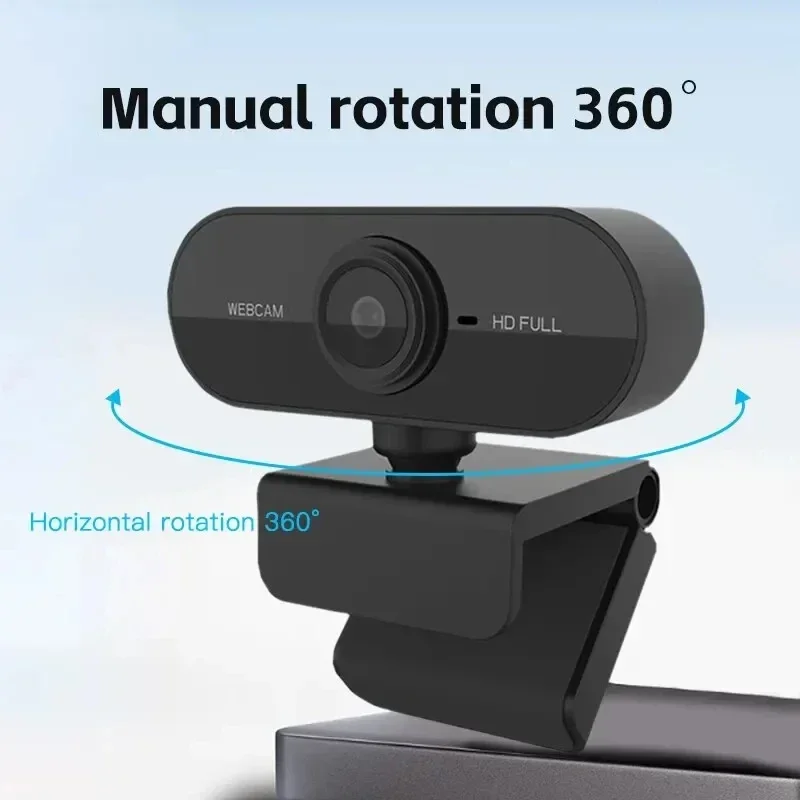 Cámara 1080P HD Cámara USB para computadora con micrófono incorporado para trabajo Trípode Red Web Camера