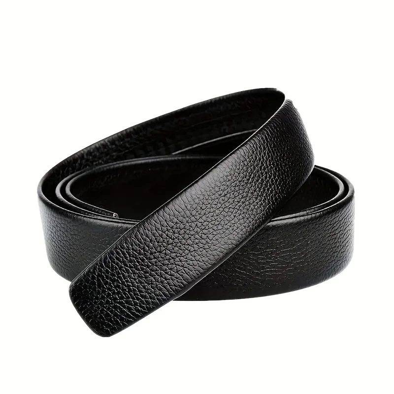 Cinturón de PU con hebilla automática de alta calidad para hombre, cinturón informal de negocios sencillo, regalos de cumpleaños a la moda