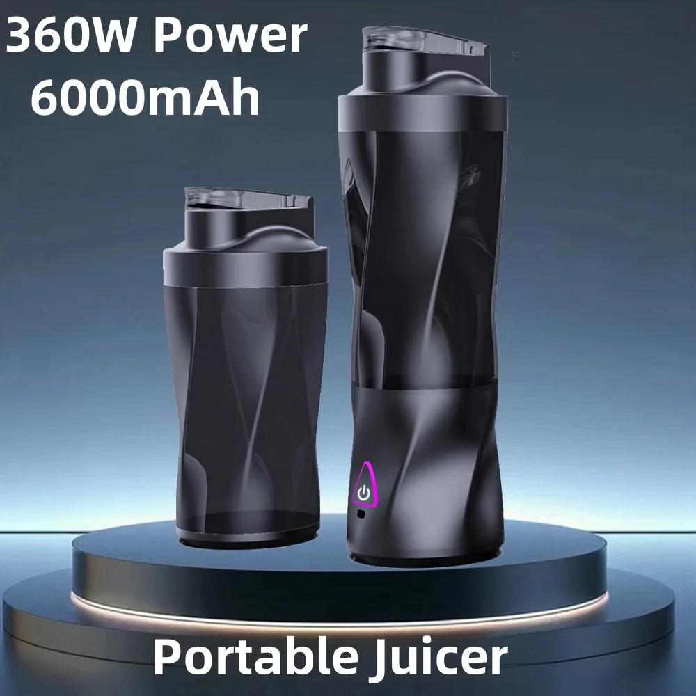 전기 휴대용 Juicer 신선한 과일 믹서 700ML 다기능 USB 충전식 쉐이크 스무디 블렌더 야외 혼합 컵