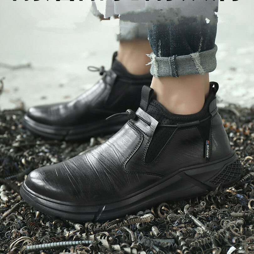 Scarpe antinfortunistiche alla moda Puntale in acciaio da lavoro da uomo Scarpe protettive indistruttibili maschili Calzature di sicurezza antiforatura Stivali da lavoro
