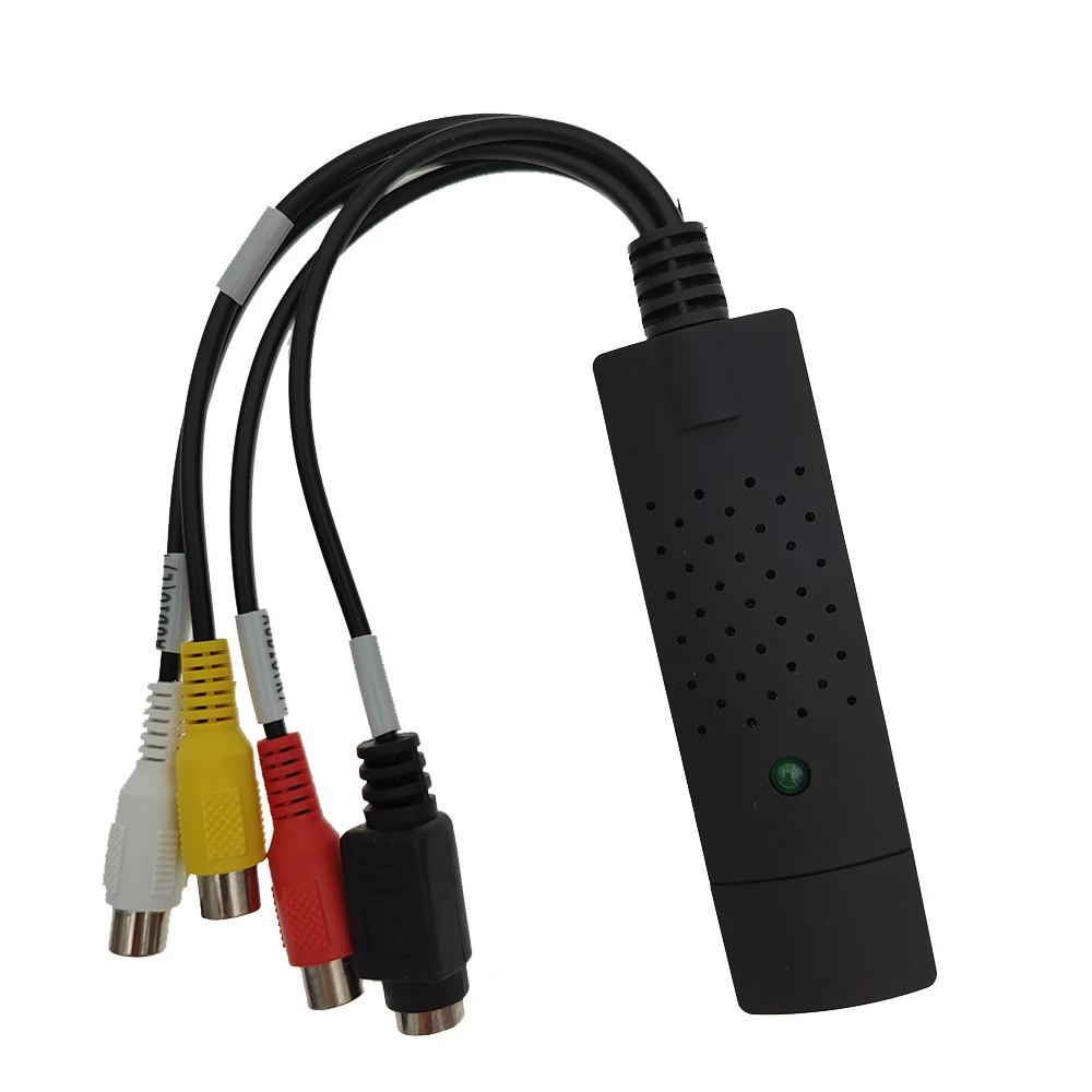 Преобразователь VHS в цифровой USB 2.0 Видеоконвертер Поддержка карты захвата звука Видео NTSC PAL Полноэкранное входное разрешение видео