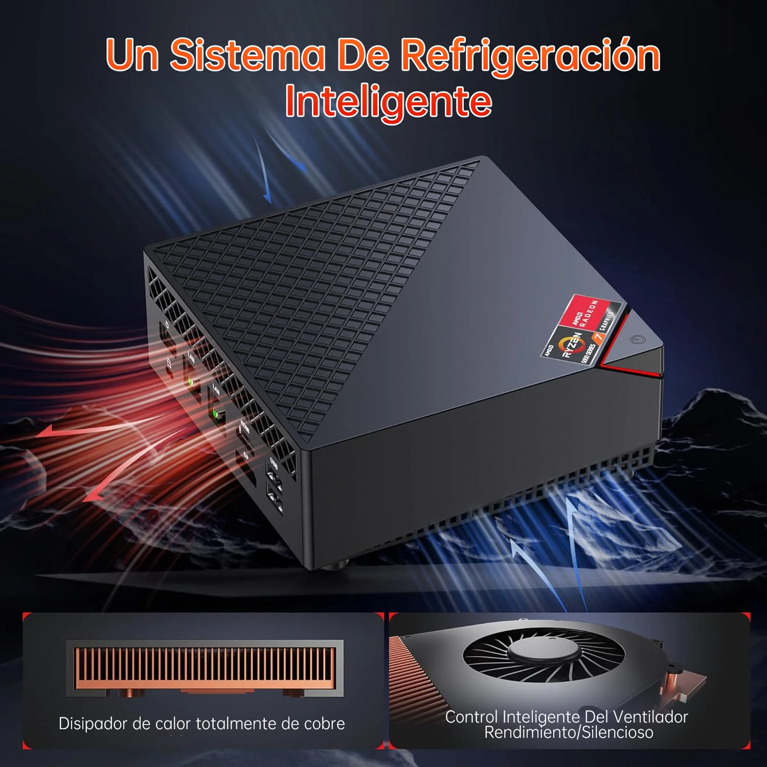 ACEMAGIC AM06PRO Mini PC AMD Ryzen 7 5825U do 4,5 GHz 32 GB DDR4 512 GB M.2 SSD Mini komputer stacjonarny z VESA do szkoły