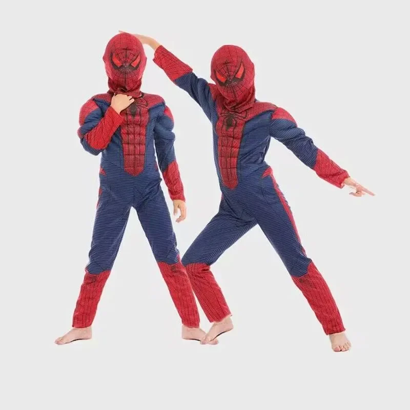ภาพยนตร์ซูเปอร์ฮีโร่สีแดง Peter Parker เด็กกล้ามเนื้อเครื่องแต่งกายฮาโลวีนคอสเพลย์ปาร์ตี้ Ultimate ตัวละครภาพยนตร์คริสต์มาสปีใหม่ของขวัญ