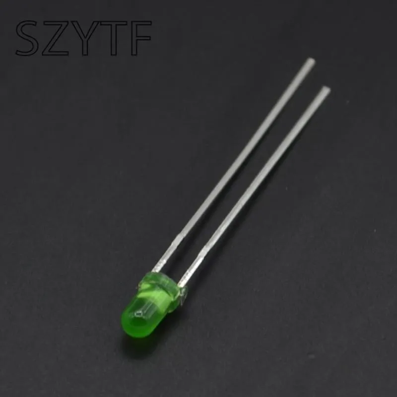 100ชิ้น/ล็อต3 Mm LED ไดโอดชุด3มม.แสง Warm สีขาวสีเขียวสีแดงสีฟ้าสีเหลืองสีส้มสีม่วง UV สีชมพู LED DIY