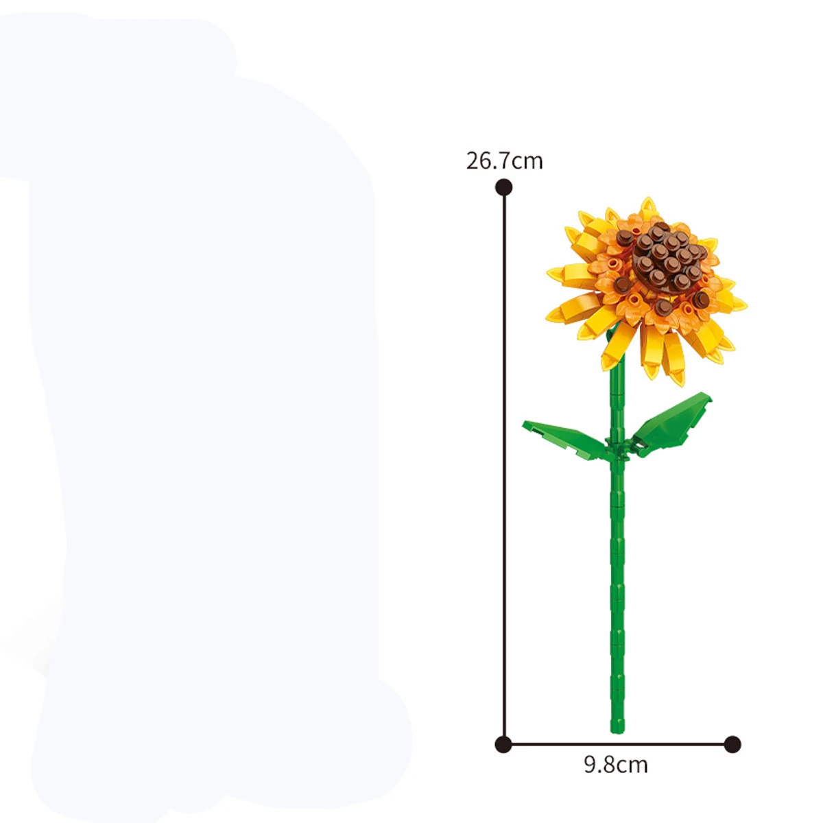 13 รูปแบบดอกไม้สวย Building Blocks Rose วาเลนไทน์ลาเวนเดอร์พีช Lily Of The Valley TULIP อิฐ DIY บ้านเครื่องประดับ